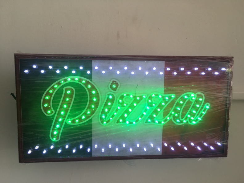 Cuadro LED – Pizza Verde – Multiples Efectos – Personalizado.