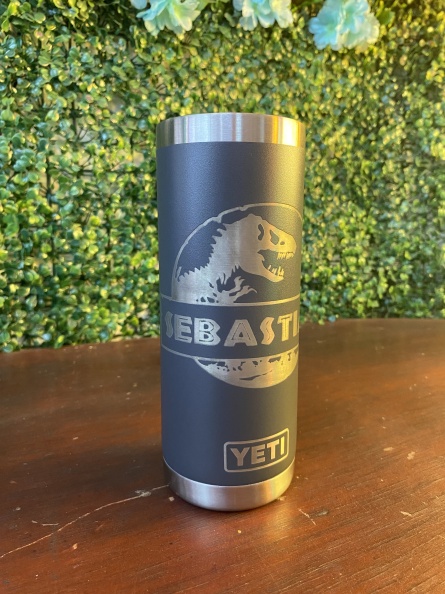 Grabado termo en aluminio – jurassic park