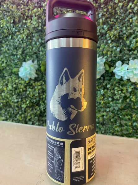 Grabado láser en termos yeti