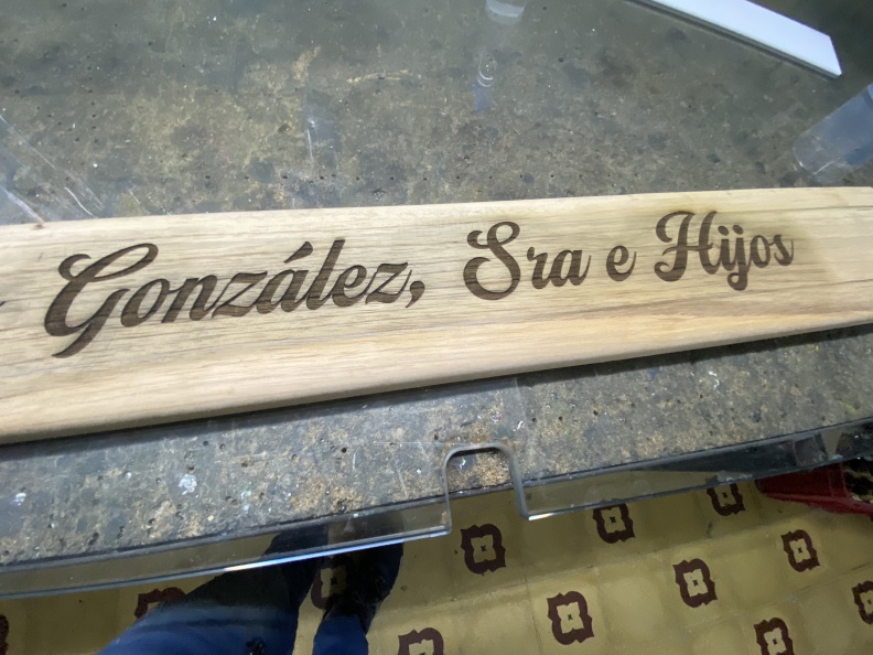 Grabado laser sobre madera