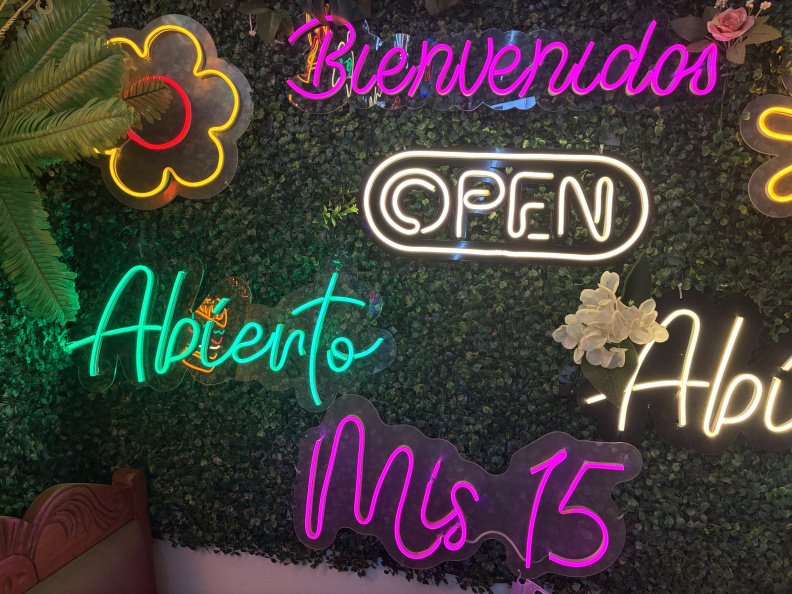 Diseño Avisos en Neon