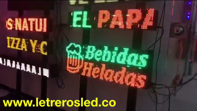 Aviso LED. USB. Soporta LLuvia. Excelente Visibilidad. Muy Llamativos.. 96x32cm